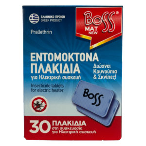 Boss εντομοαπωθητικά πλακίδια 30 τμχ.